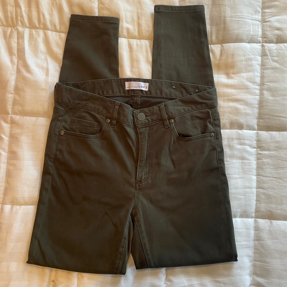 Loft Olive Green Jean Legging